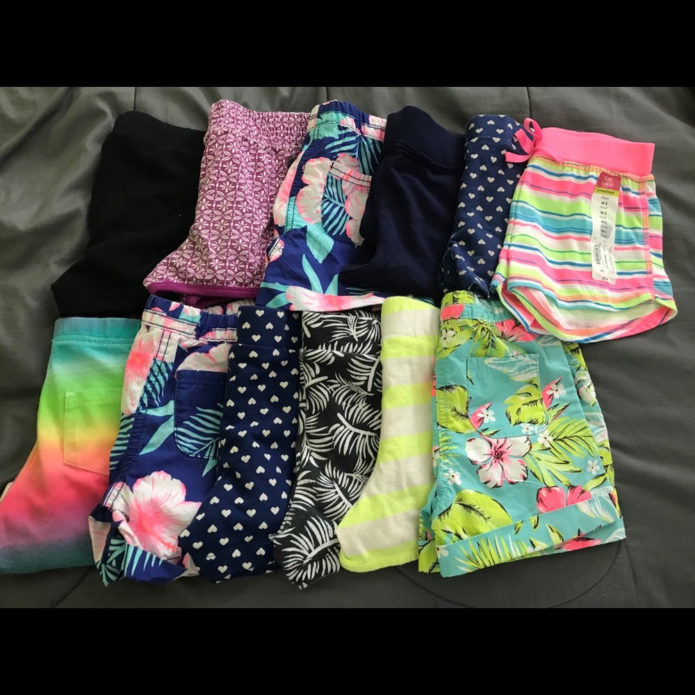 Girls summer shorts size 5/6 bundle